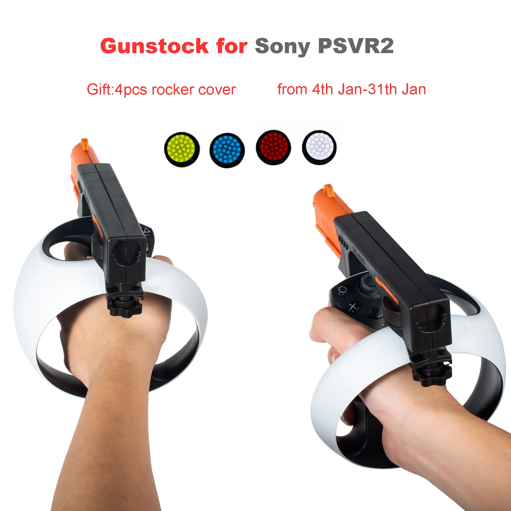 Ps Vr2 Gunstock Vr Shooting Gun Controller Controller Di Gioco Staccabili Per Sony Playstation Vr2 Accessori Di Gioco