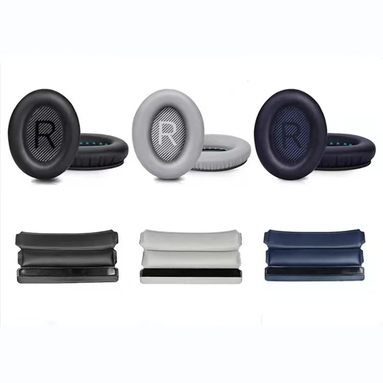 Cuscinetti Di Ricambio Qc35 / Qc35 Ii E Cuscinetti Per Fascia Qc35 / Qc35 Ii Compatibili Con Le Cuffie Bose Qc35 E Qc35 Ii