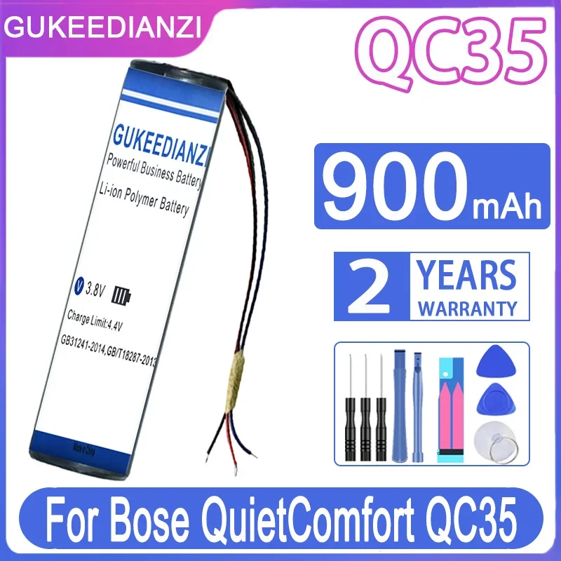 Gukeedianzi Batteria Di Ricambio 750Mah/900Mah Per Bose Quietcomfort 45 Qc45 Qc 45 Qc35 Qc 35 Ii Accumulatore Batteria A 3 Fili