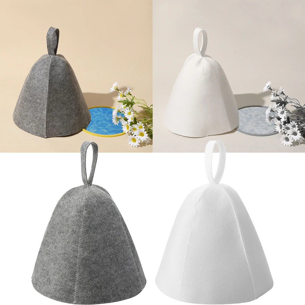 Cappello Da Sauna In Feltro Di Pura Lana Berretto Russo Banya Per Saunahut Bagno Doccia Protezione Della Testa Sauna Accessori Per Vaporarium