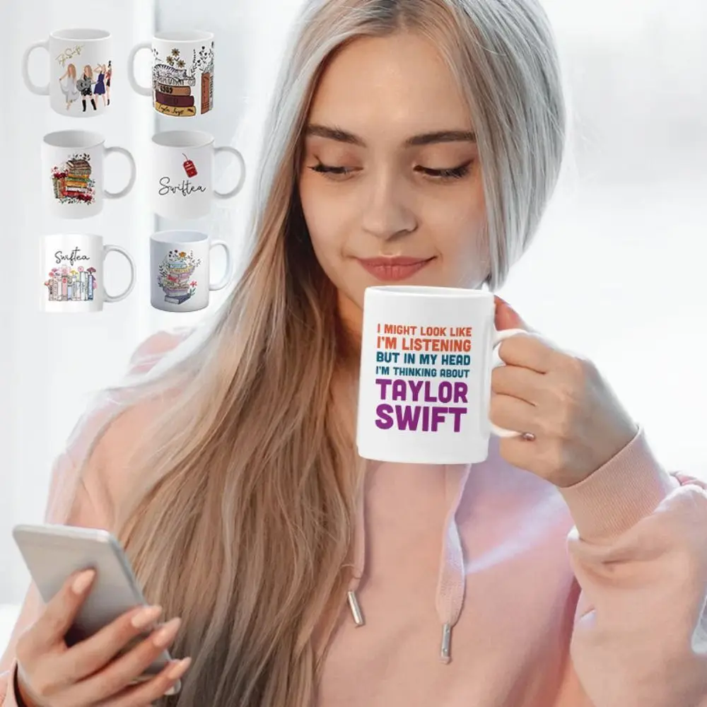 Ceramics Taylor Swift Coffee Mug Funny Singer Taylor Album Gifts For Singer Fans Tea Cup 350Ml Taylor Mugs
