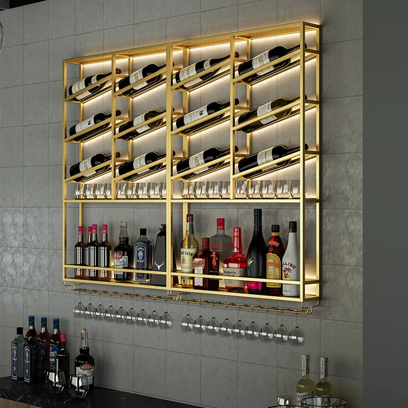 Modern Bar Cabinet Vintage Vertical Ideas Rail Square Stretto Mobile Handle Art Wine Rack Metal Schrank Living Room Furniture