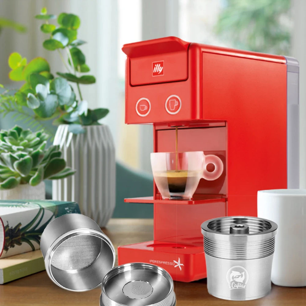 Icalifas Per Macchina Da Caffè Illy/Capsula Riutilizzabile Riutilizzabile In Metallo In Acciaio Inossidabile Adatta Per Illy Espresso Cafe