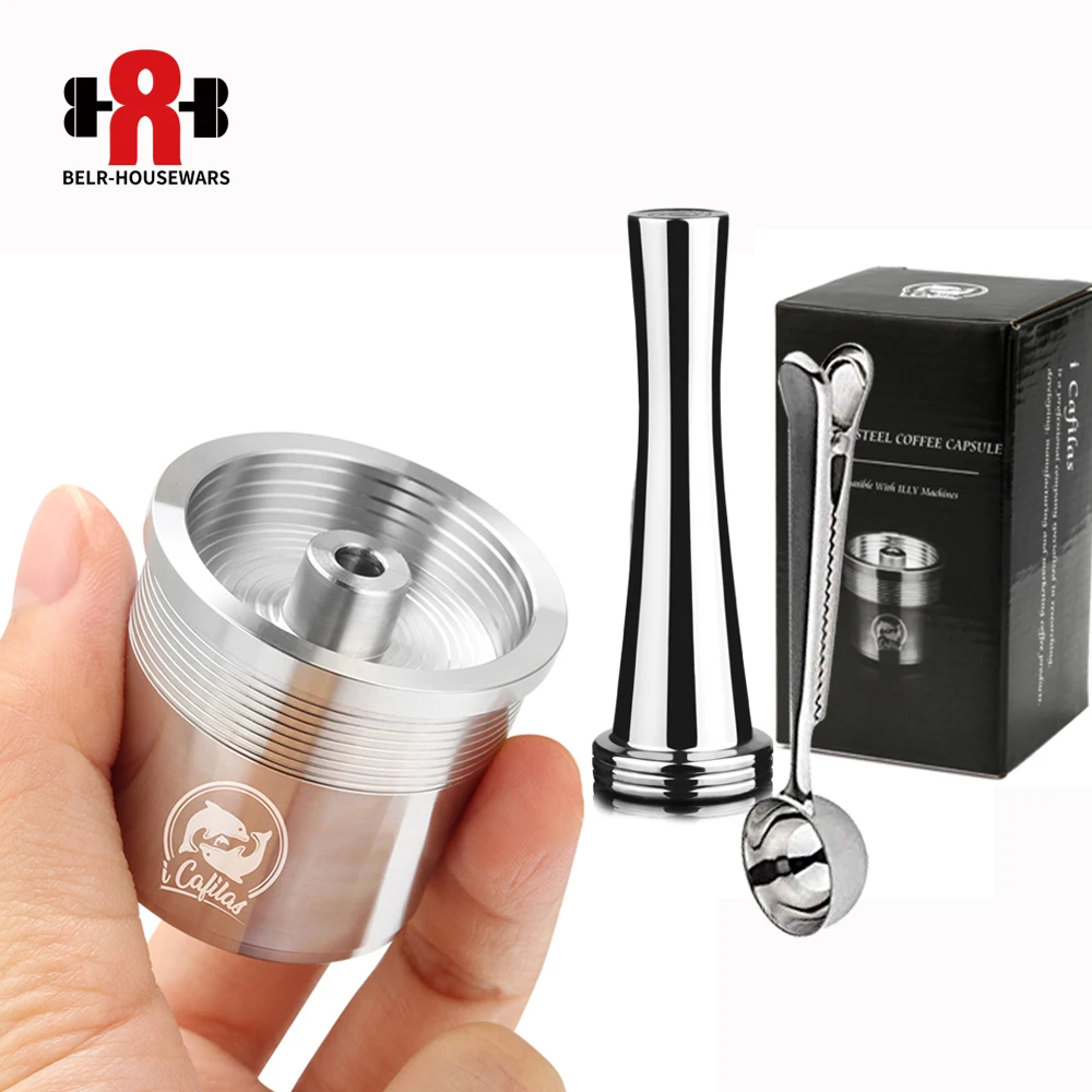 Icafilas Metallo In Acciaio Inossidabile Compatibile Per Macchina Da Caffè Illy Capsula Riutilizzabile Ricaricabile Adatta Per Illy Espresso Cafe