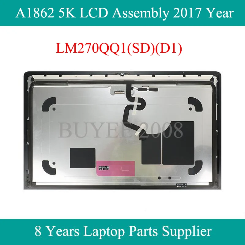 Nuovo Originale 27 "A1862 5K Lcd Assembly Lm270Qq1-Sdd1 Per Imac 27 Pollici A1862 Display Lcd 2017 Anno Lm270Qq1(Sd)(D1)