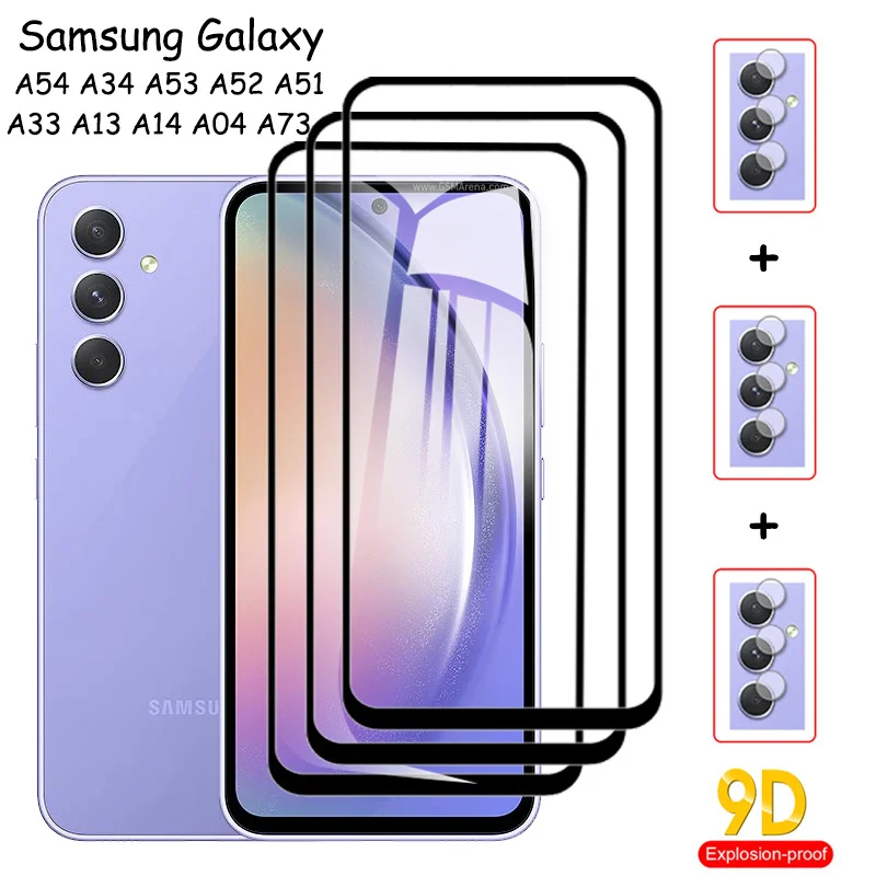 9H Vetro Temperato Per Samsung A54 Screen Protector Samsung A54 A34 A53 A33 A13 5G Panzerglas Kamera Samsung A 54 Glasfolie Für Samsunga54 Panzerglas 