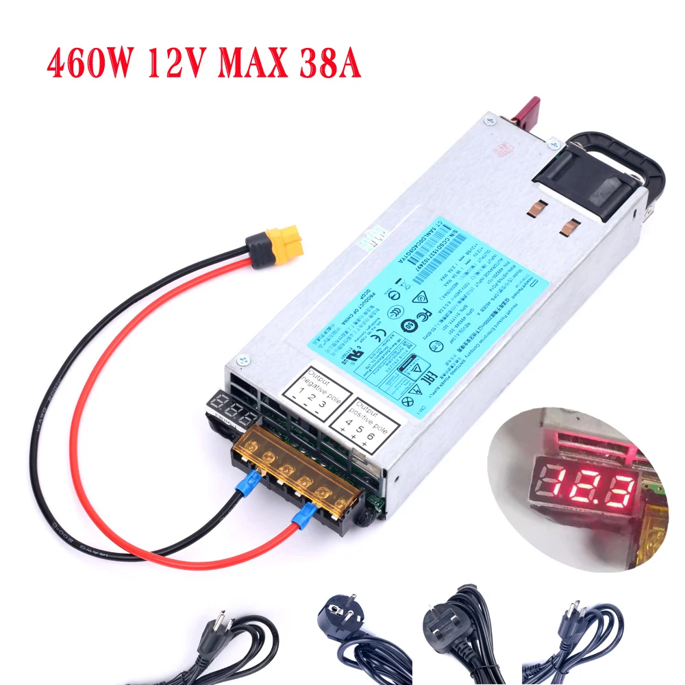 Alimentatore Switching 460W 38A Per Hota P6 Toolkitrc M6D Isdt Q8 P10 Alimentatore Con Uscita Xt60 Caricatore 12V Rc