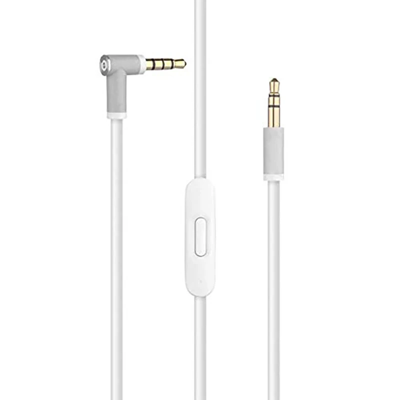Cavo Audio Sostitutivo Con Controllo Mic In Linea Per Beats By Dr Dre Headphone Solo/Studio/Pro/Detox/Wireless