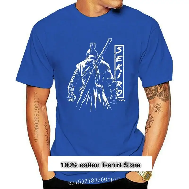 Camiseta De Sekiro Del Juego Ps4 Para Hombre, Camisa De Lobo De Un Solo Brazo, Retro, 100% Algodon, Novedad