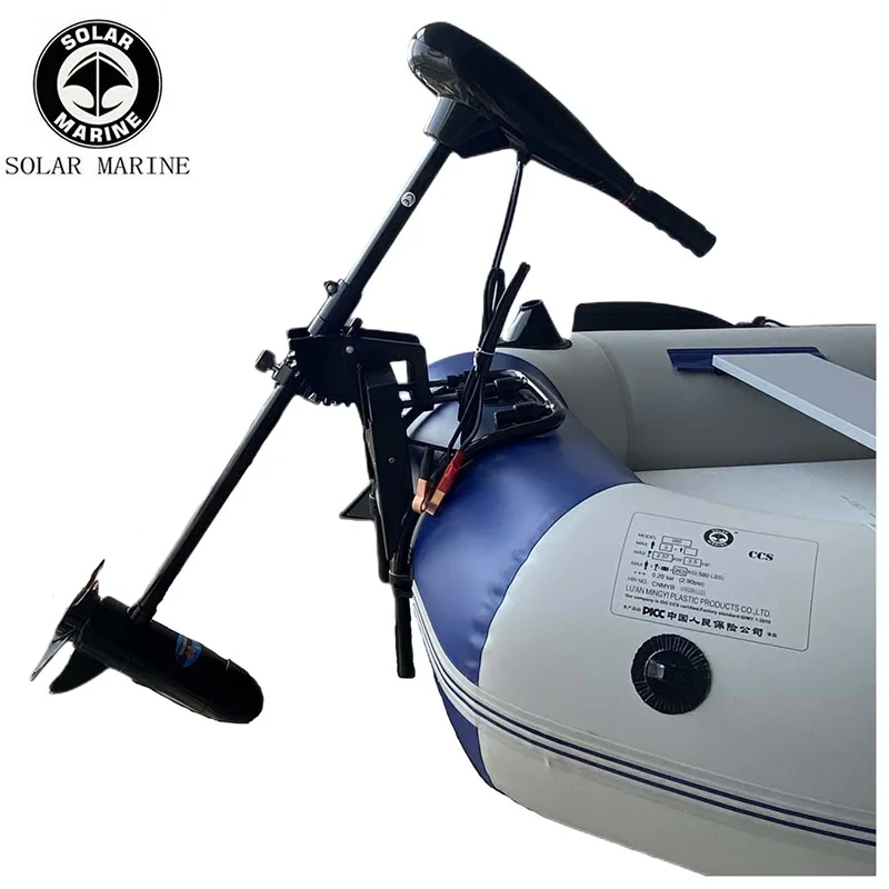 Solarmarine 50Lbs Dv Electric Trolling Motor Gommone Motore Fuoribordo Elica Vite Per Kayak Da Pesca In Pvc In Vendita