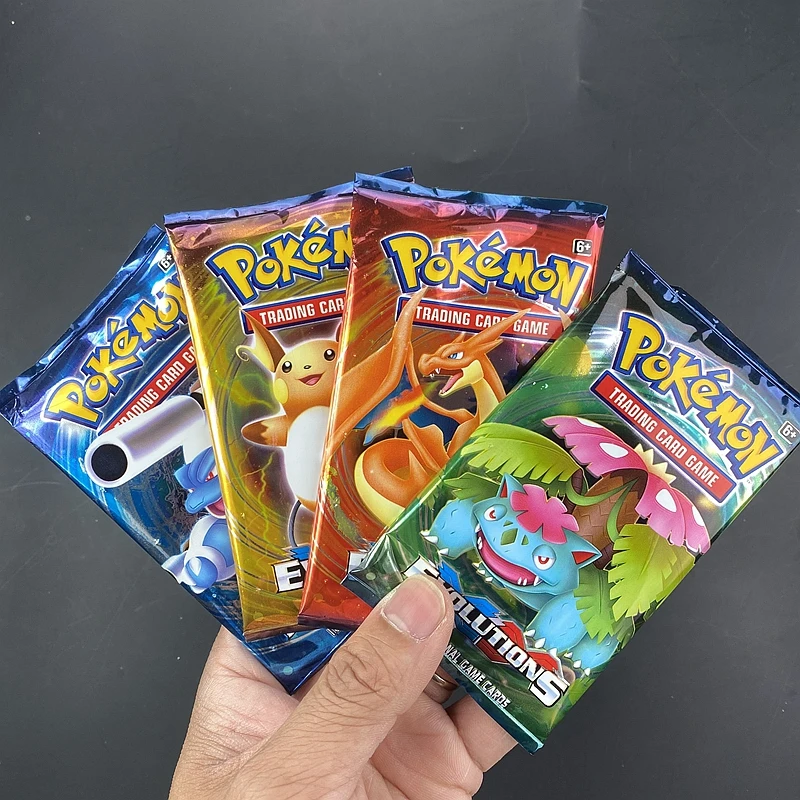 10/20Pcs Pokemon Englishtcg: Hidden Fates Evolutions Booster Gioco Di Carte Collezionabili Da Collezione Giocattolo Per Bambini