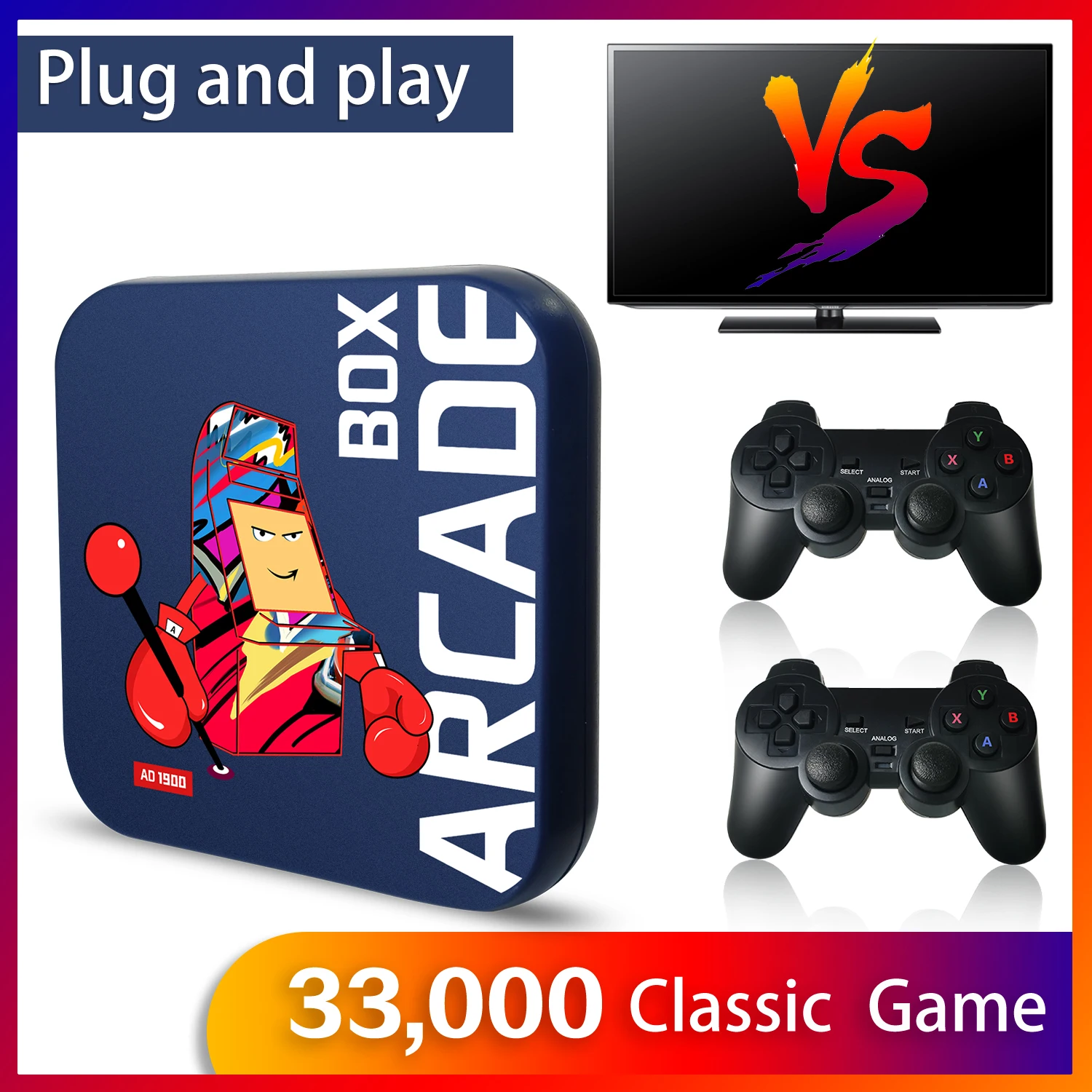 Arcade Box Console Di Gioco Per Ps1/Dc/N64 Retro Game Super Console Console Per Videogiochi Display 4K Hd Su Tv Game Box Emulator Console