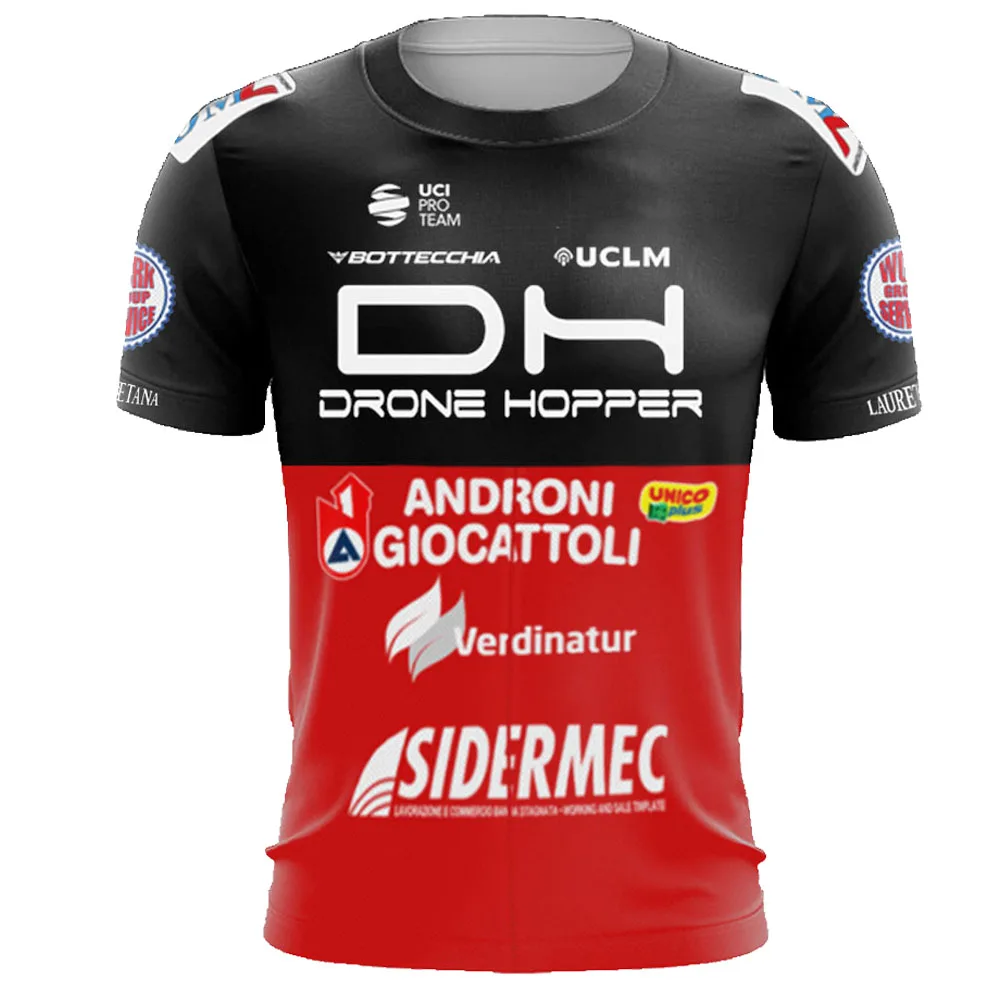 Camiseta Androni Giocattoli 2023 Magliette Stampa 3D Mens Summer Running Streetwear Casual Technical Training