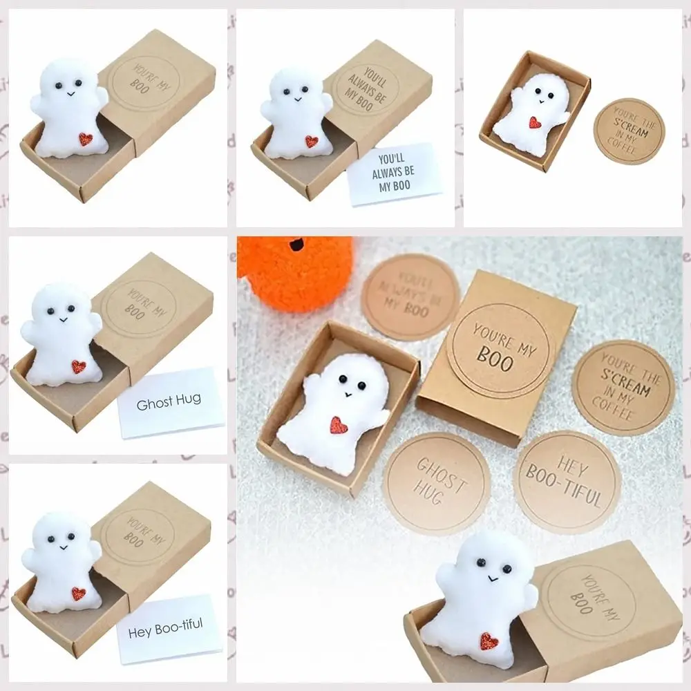 Mini Bambola Fantasma Carino Piccolo Fantasma Peluche Fantasma Scatola Amore Abbracci Bambino Giocattolo Festival