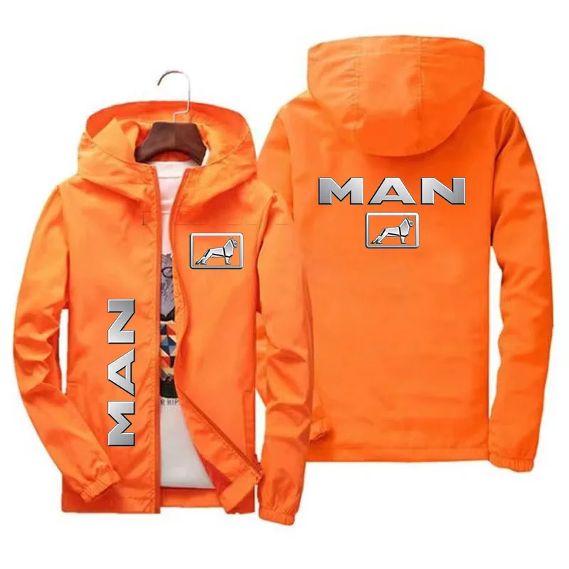 Sweat À Capuche Avec Logo Camion Homme Et Voiture Imprimé, Manteau À Fermeture Eclair, Veste Décontractee, Automne Hiver 2023