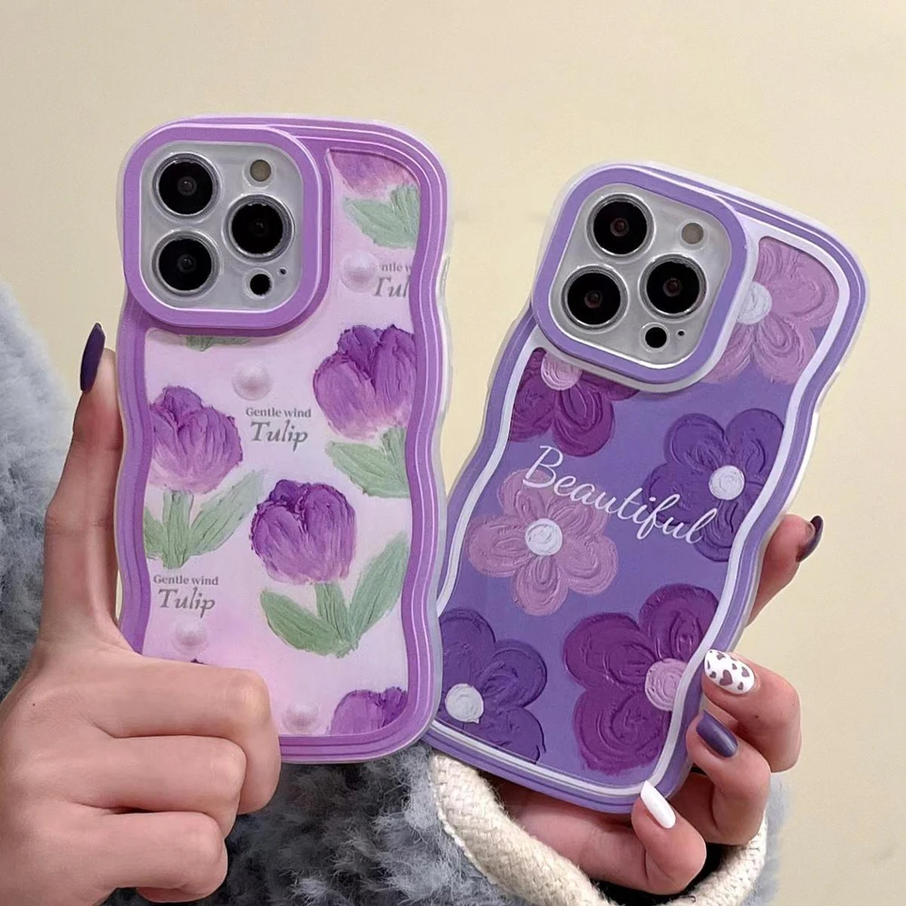 Per Xiaomi Poco F4 Case Poco C40 Poco M3 Poco X3 Gt X3 Poco X3 Pro Poco X3 Nfc Lens Cover Protettiva Custodie Per Telefoni Carino Ricci Ondulati