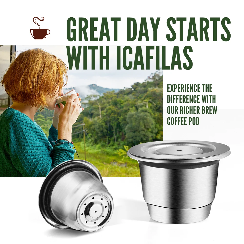Capsula Per Nespresso Reutilisable Inox Riutilizzabile Capsule Crema Riutilizzabile Riutilizzabile Caffè Filtro Nespresso Essenza Mini