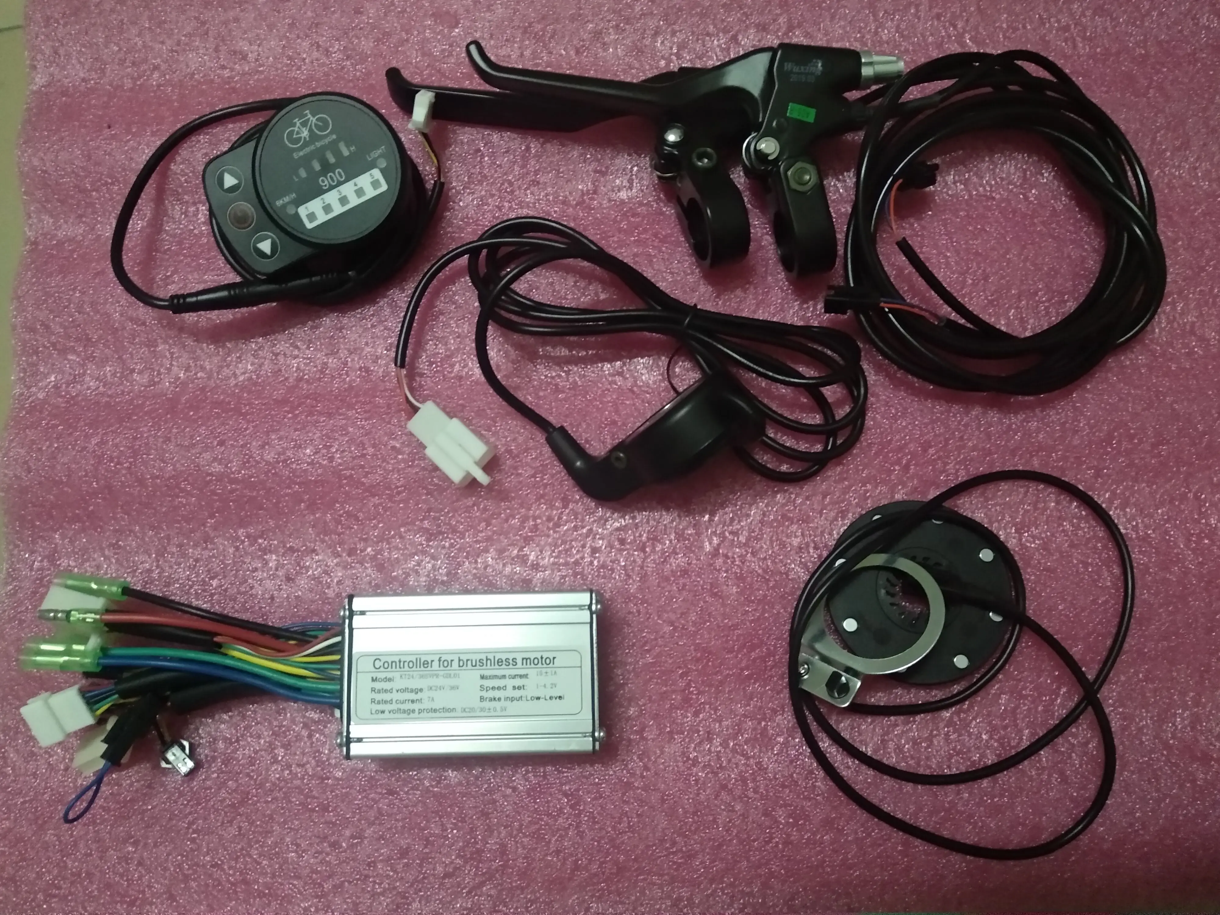 Kit De Bicicleta Akm E Motore De Rueda Trasera Q100Sx 36V350 W Kit De Conversione De Bicicleta Electrica Hub Sin Escobillas Contr
