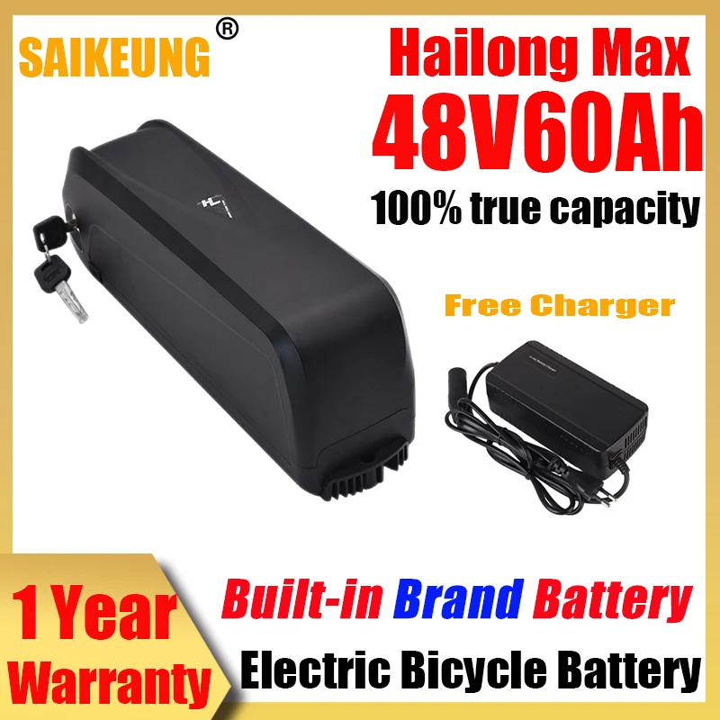 Hailong Max 48V Bici Elettrica 20Ah Batterie Velo 30Ah Muslimah 50Ah Batteria Al Litio Bateria Para Bicicleta Electrica