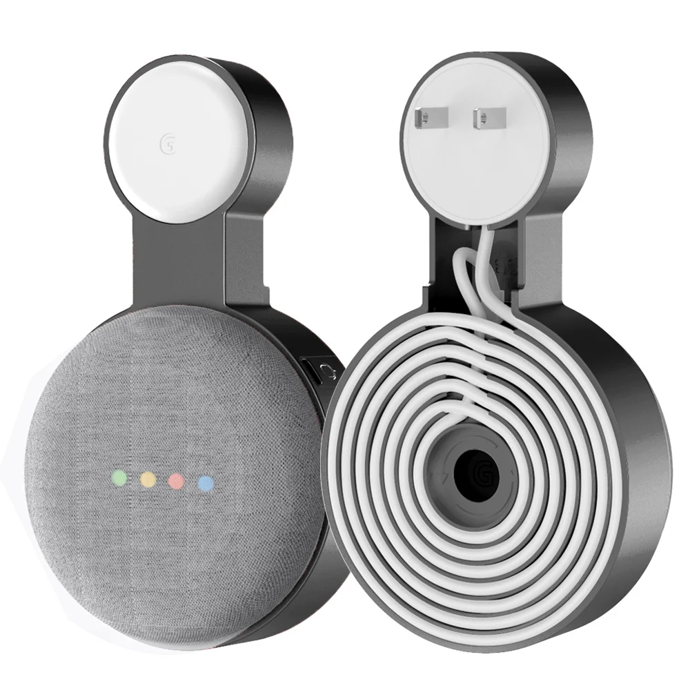 Presa Supporto Per Montaggio A Parete Per Google Nest Mini (2St Gen) Google Home Mini (1A Generazione) Gestione Del Cavo Per Google Mini Smart Speaker