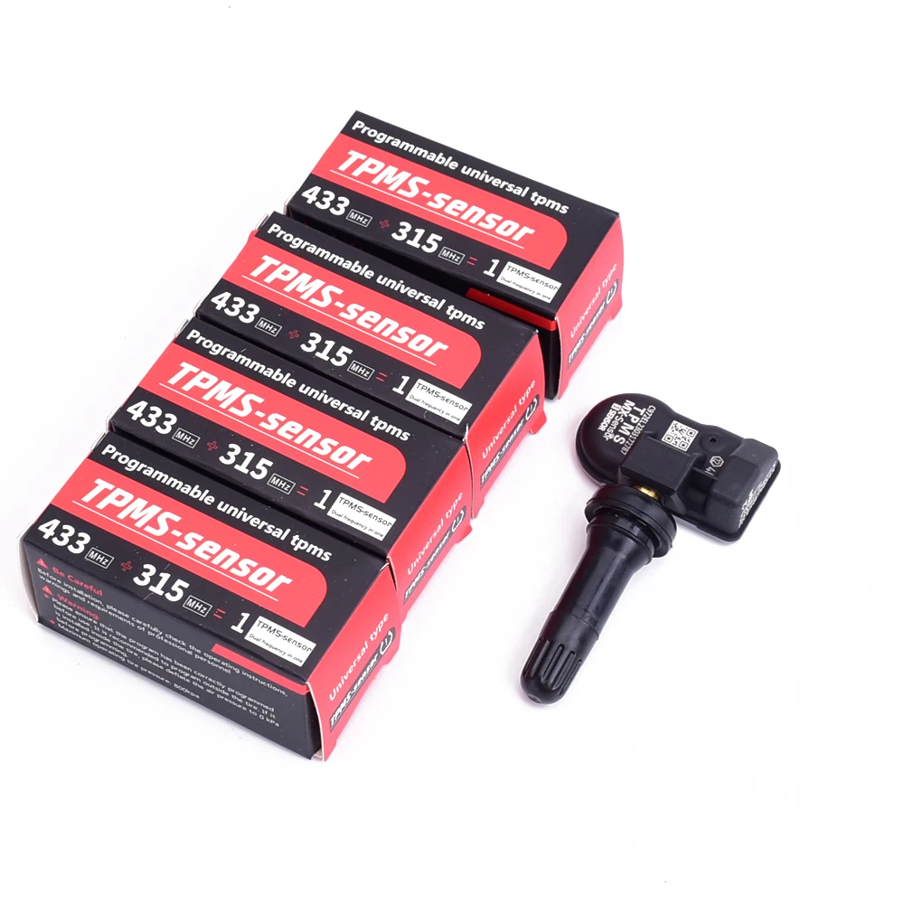 Sensori Tpms Mx-Sensor 2 In 1 Stelo In Gomma Metallica Programmabile Sensore Di Monitoraggio Della Pressione Dei Pneumatici Avvitabile Ts408 Ts600 Ts5