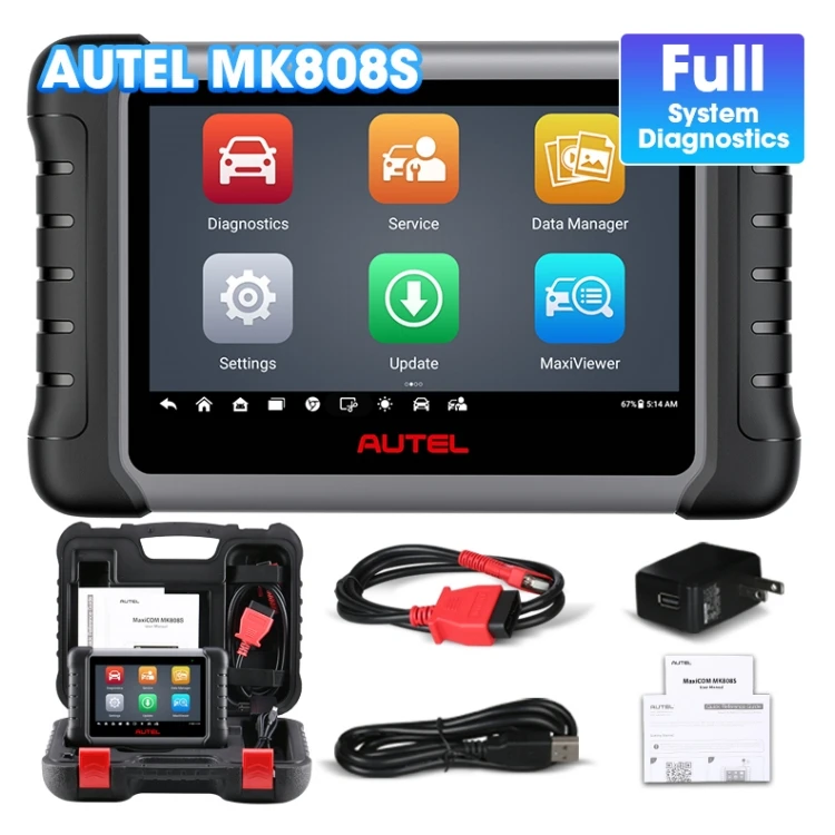 2023 Autel Maxicom Mk808S Mx 808 Mx808 Mk 808 Obd2 Escaner Veicolo Strumenti Diagnostici Automatici Scanner Per Macchine Utensili Automobilistiche Per