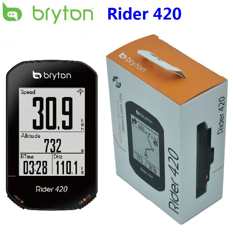 Bryton Rider 420 Gps Ciclismo Computer Abilitato Computer Bicicletta/Bici E Bryton Mount Tachimetro Wireless Impermeabile Nuovo 2023