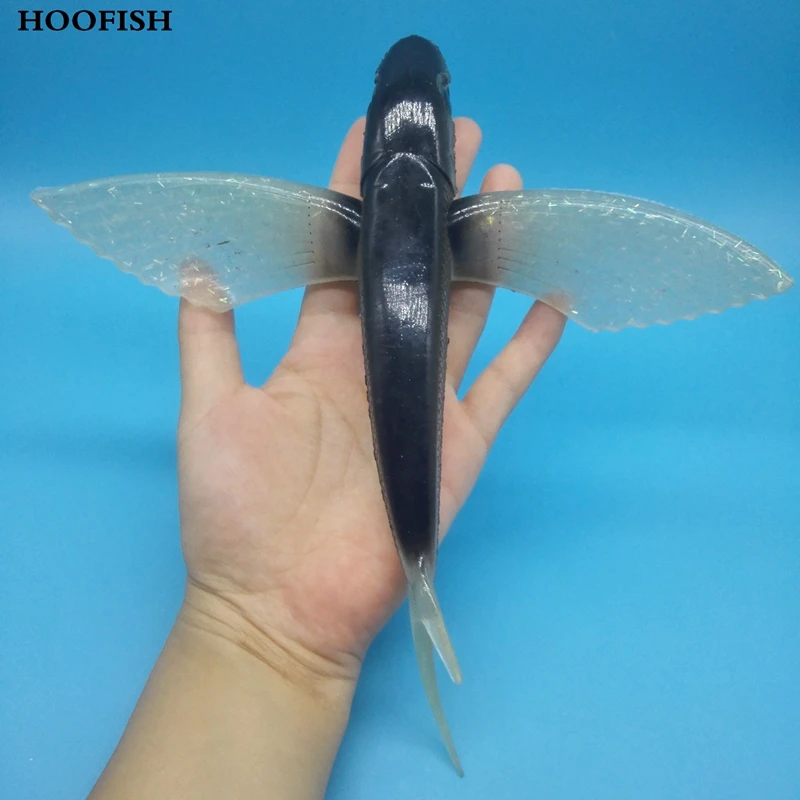 Hoofish 120G/22Cm Le Esche Per Pesci Volanti 120G/64G Bionic Soft Bait Olio Di Tonno Sea Plane Lure Attrezzatura Da Pesca