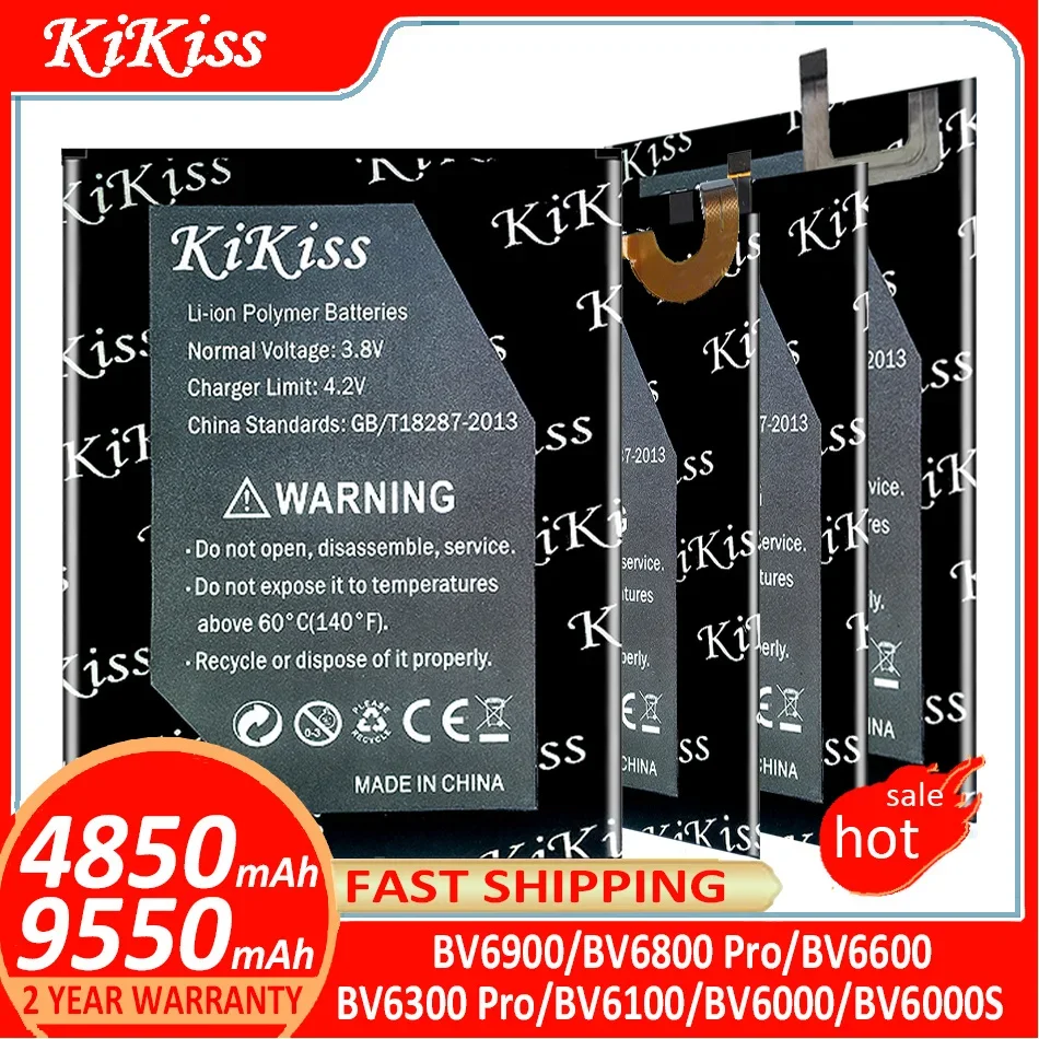 Batteria Kikiss Per Blackview Bv6900 Bv6800 Pro Bv6600 Bv6300 Pro Bv6100 Bv6000 Bv6000S Batteria + Traccia No.