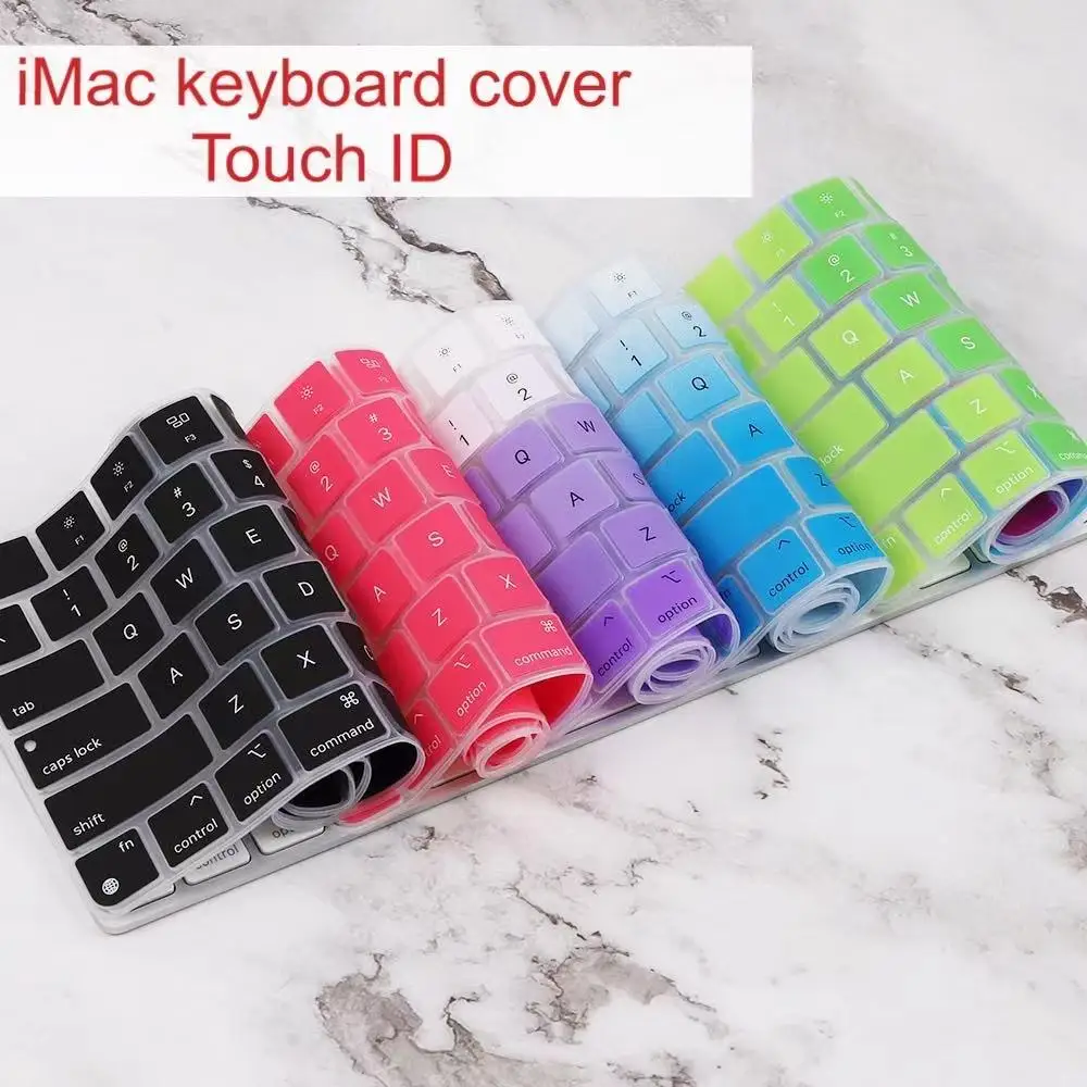 Cover Per Tastiera Skin Per Apple Magic Keyboard 3 (Con Touch Id, Modello: A2449 A2450 Per 2021 Imac 24 ''E 2022, Tastiera Impermeabile