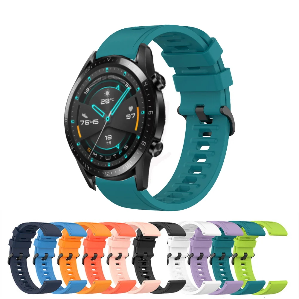Per Huawei Gt 2 42Mm 46Mm Bracciale 22Mm 20Mm Cinturino Sportivo Cinturino In Silicone Per Huawei Gt 2 Pro/Gt 2E/Gt/Honor Magic 2 Ремешок