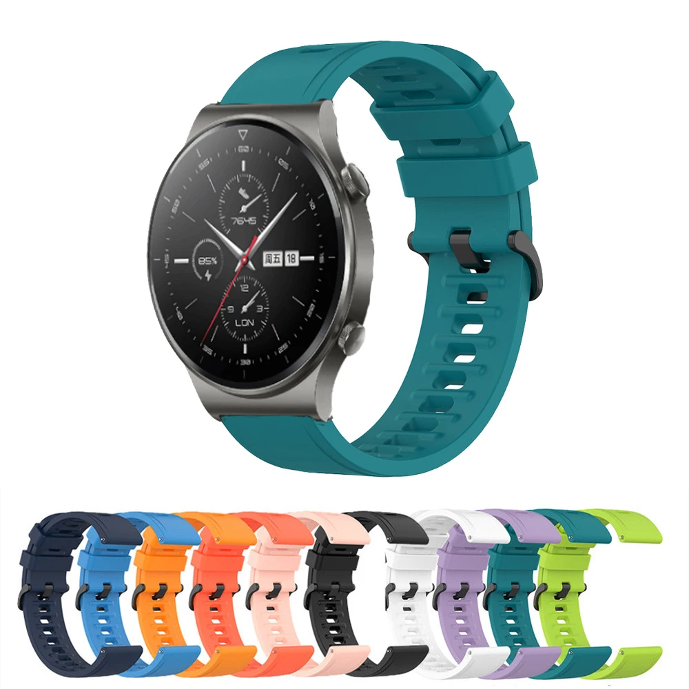 Cinturino Sportivo 22Mm Per Huawei Watch Gt 2 Pro Cinturino Di Ricambio In Silicone Per Honor Magic 2 46Mm/Huawei Gt 2/Gt 2E/Gt Cinturino