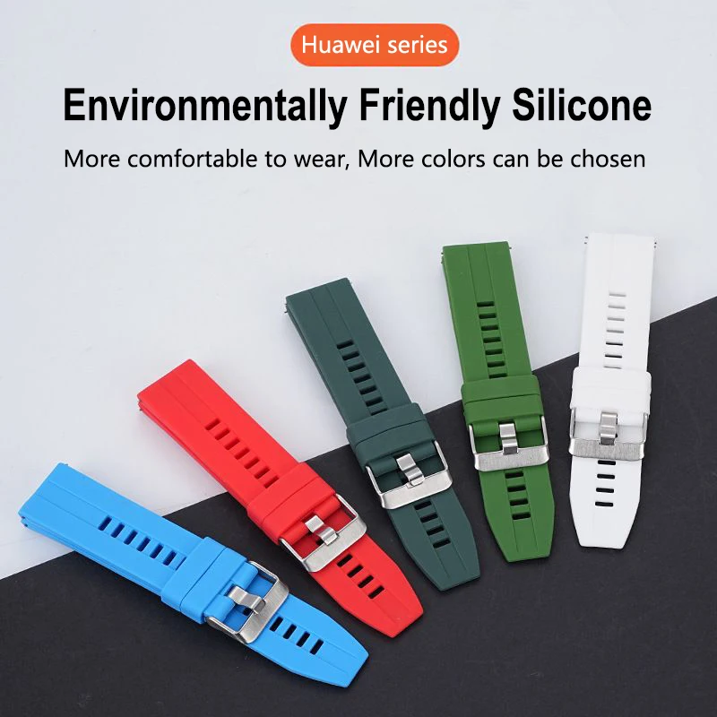 Nuovo Cinturino In Silicone Durevole Per Huawei Gt Series Smart Watch 1/2/4/5 Honor Magic 22M /20Mm Cinturino Da Polso Morbido E Confortevole