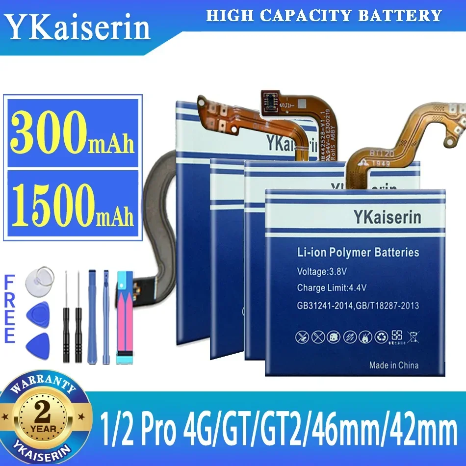 Batteria Yclutch In Per Huawei Watch 1 2 Pro Watch1 Watch2 Pro 4G Gt Gt2 46Mm 42Mm Per Huawei Honor Watch Magic + Strumenti Gratuiti