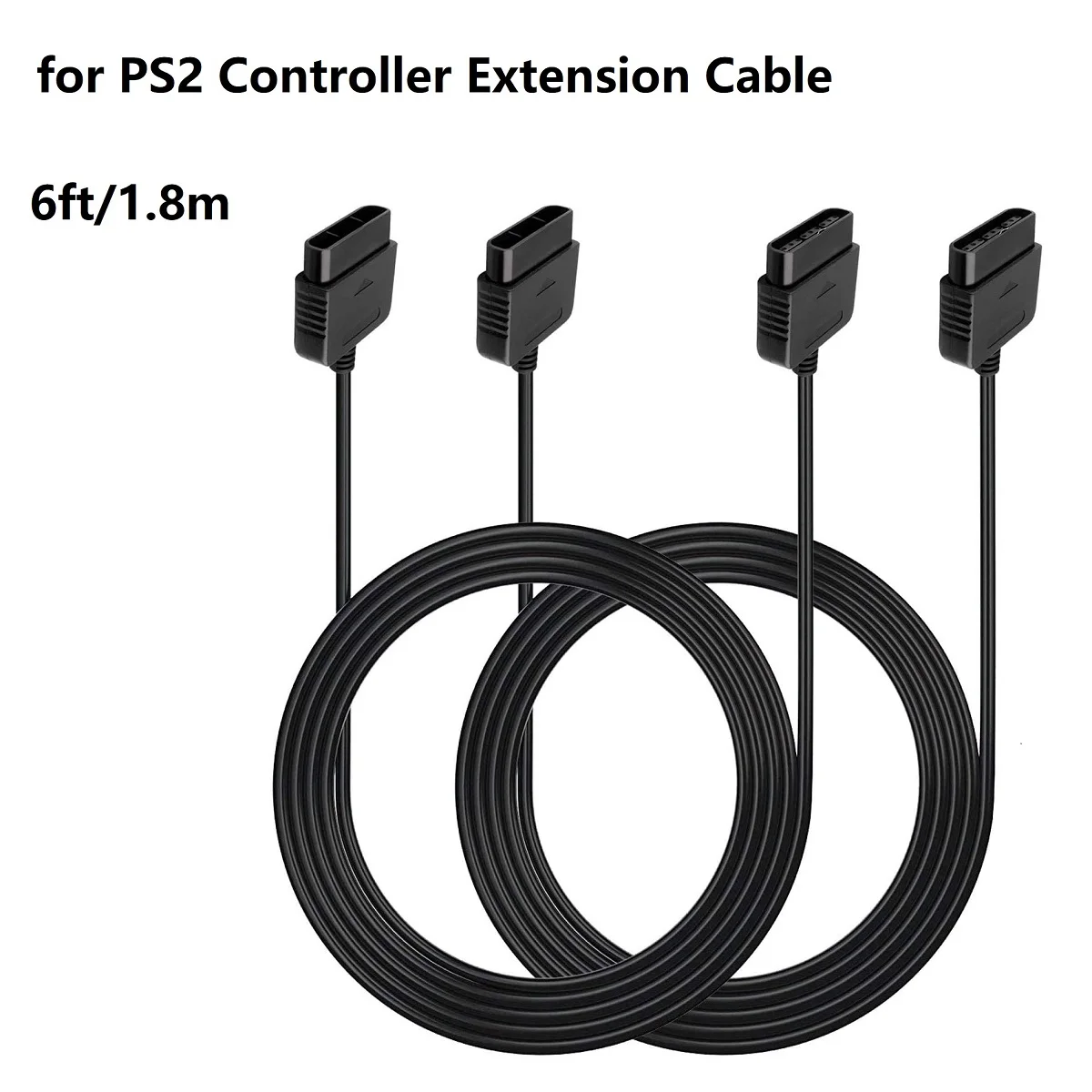 Prolunga Controller Ps2 Da 2 Pezzi Cavo Prolunga Controller 6Ft/1.8M Per Console Di Gioco Ps2 Sony Playstation 2