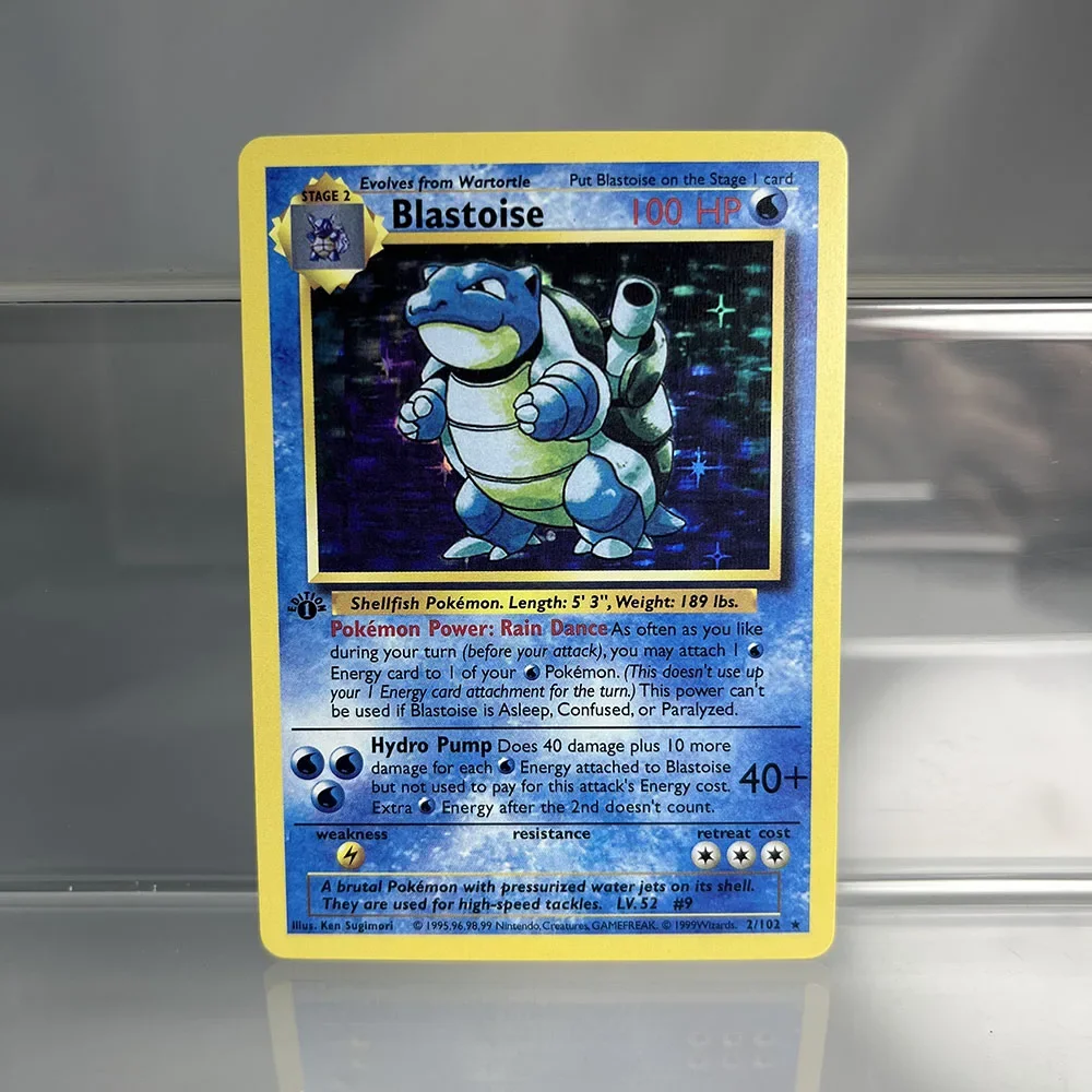 Pokemon Base Set Shining Flash Single Cards Blastoise Lugia Charizard Ho-Oh Foil Game Collection Cards Ptcg Proxy Cards