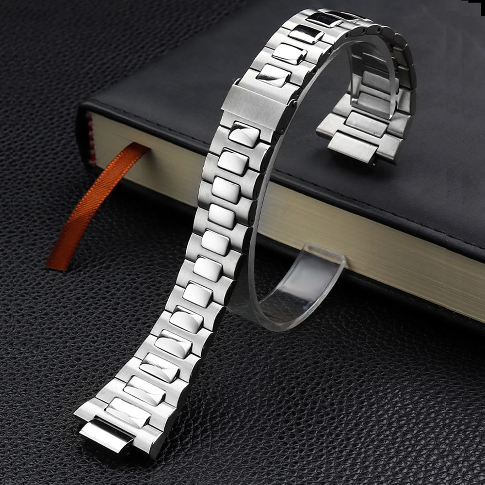Uhgbsd Stainless Steel Watch Band Fit For Patek Philippe Nautilus 5711/5726 Watchs Convex Solid Watch Strap Accessories 25 19Mm
