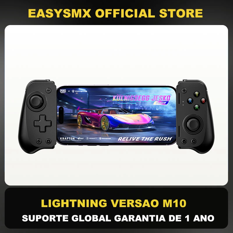 Easysmx M10 Controller Per Gamepad Per Telefono Cellulare Per Iphone (Lightning), Apple Arcade, Cloud Gaming Xbox Game Pass, Stadia, Xcloud