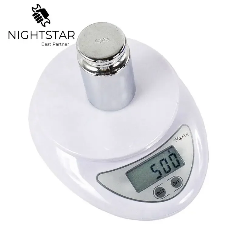 Bilancia Digitale 5000G 1G Cucina Dieta Alimentare Bilancia Postale Bilancia Pesapersone Led Panca Elettronica 5Kg Bilancia Peso 5Kg/Nessuna Retroillu