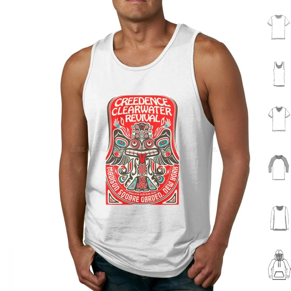 Creedence 596 Revival 1970 Canotte Gilet Senza Maniche Creedence 596 Revival Creedence Ccr Music Revival Classic