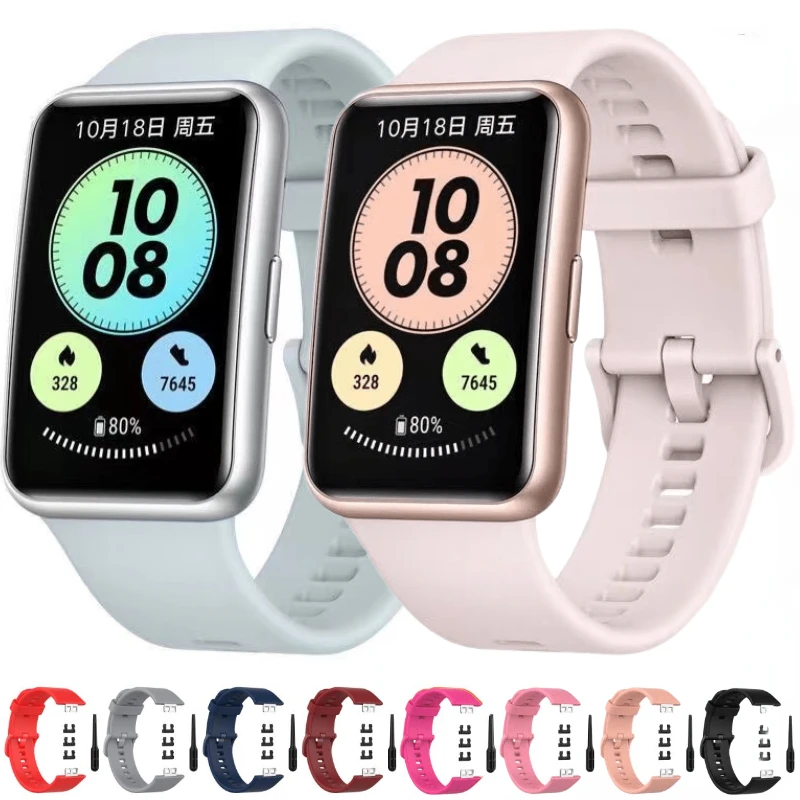 Cinturino In Silicone Per Huawei Watch Fit New Original Band Smart Watch Sostituzione Cinturino Huawei Fit Per Huawei Watch Fit Correa