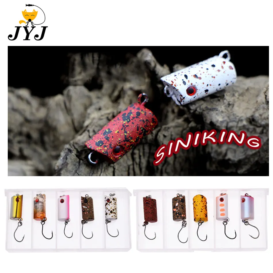 Jyj 5 Pz Una Scatola 2Cm 3G Cena Piccolo Grano Popper Richiamo Mini Proteina Carpa Esche Da Pesca Proteina Popper Affondamento Persico Trota Esche