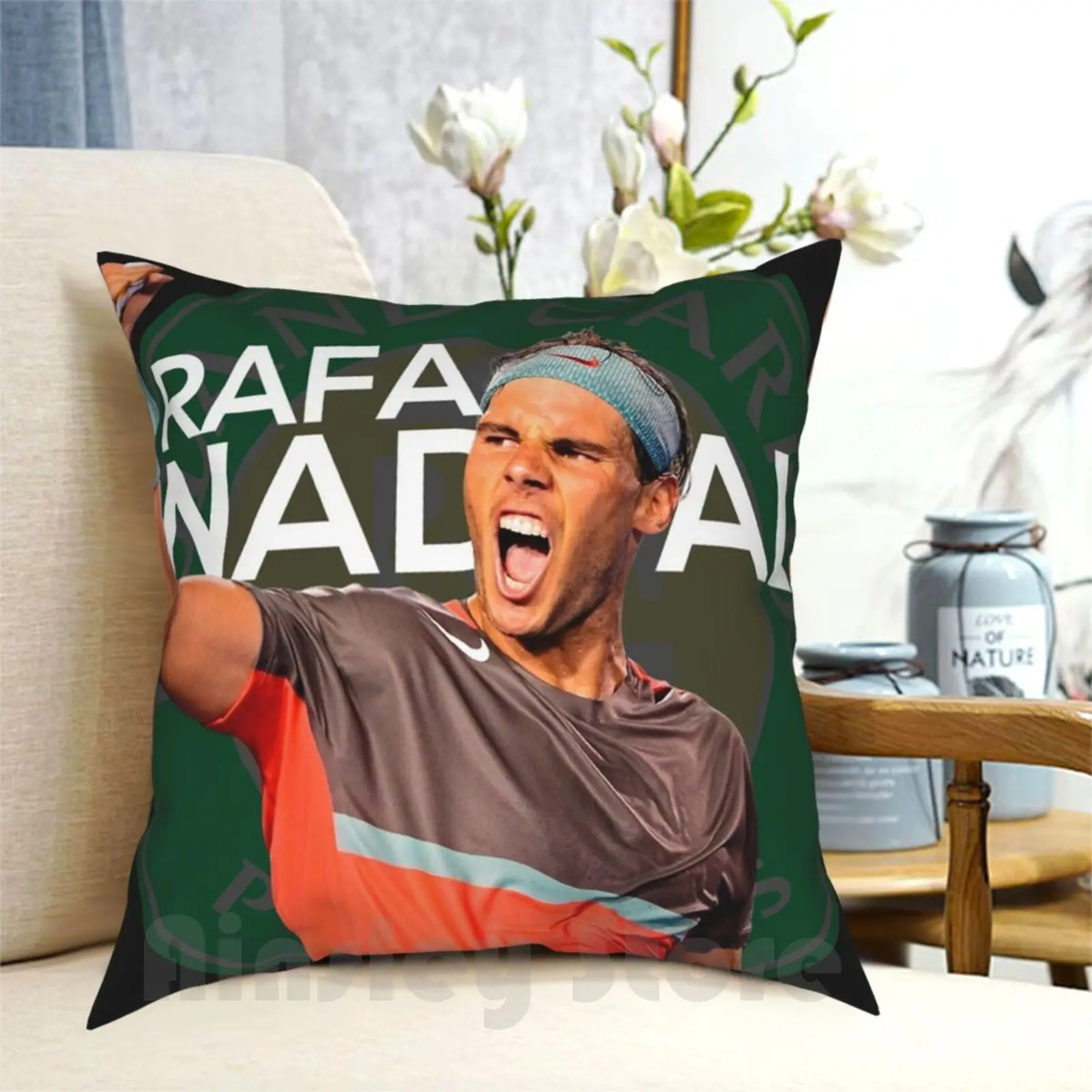 Rafa Nada : King Pillow Case Printed Home Soft Throw Pillow Swim Hitachi Nadal Spain Sports Tennis Come Rafa White Rafa