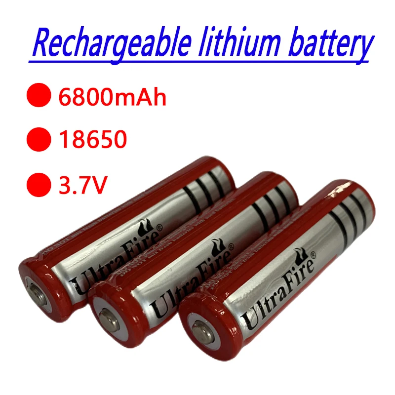18650 Batterie 3,7V 6800Mah Muslimlimion Batterie Fuir Led Taschenlampe Batery Litio Batterie