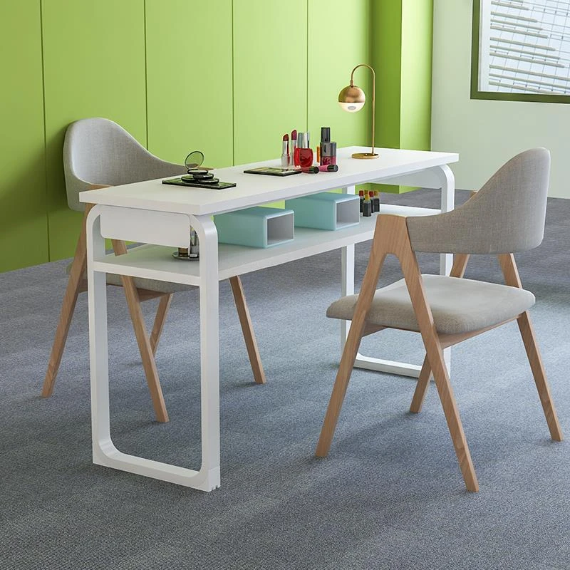 Design Metal Manicure Table Simple Japanese Vanity Multifunzione Nail Desk White Modern Mesa De Manicure Salon Furniture Yx50Mt