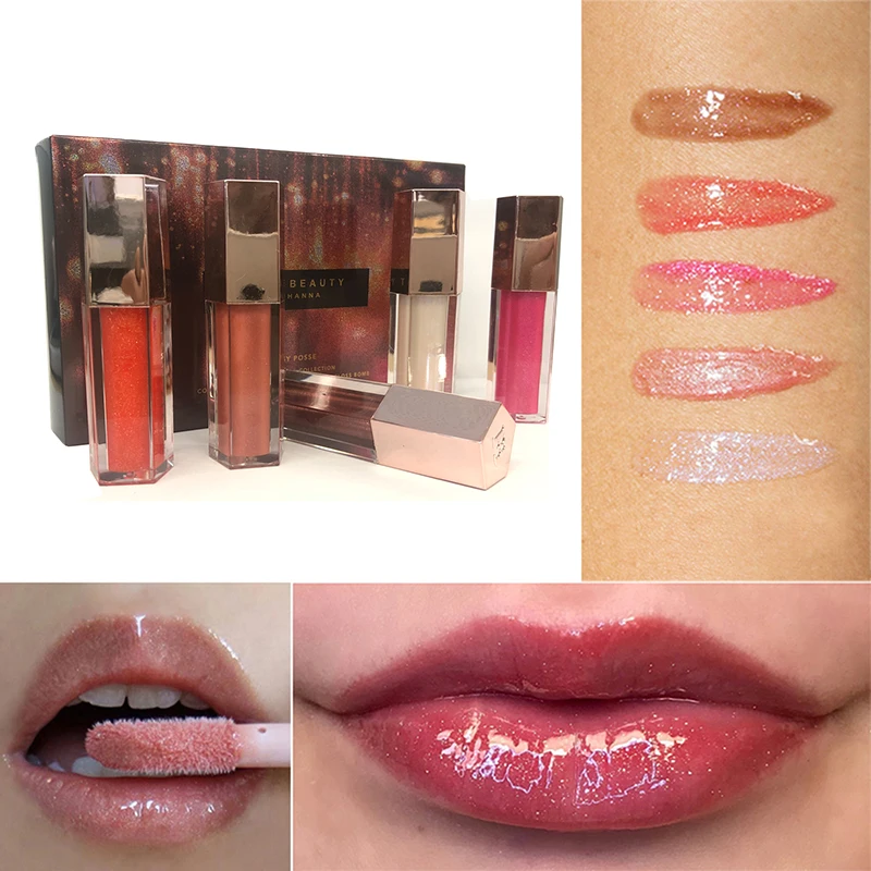Regalo Di Natale Trucco Lucidalabbra Ad Alta Lucentezza Idratante Lip Plumper Lucido Posse Mini Gloss Bomb Collection Edizione Limitata