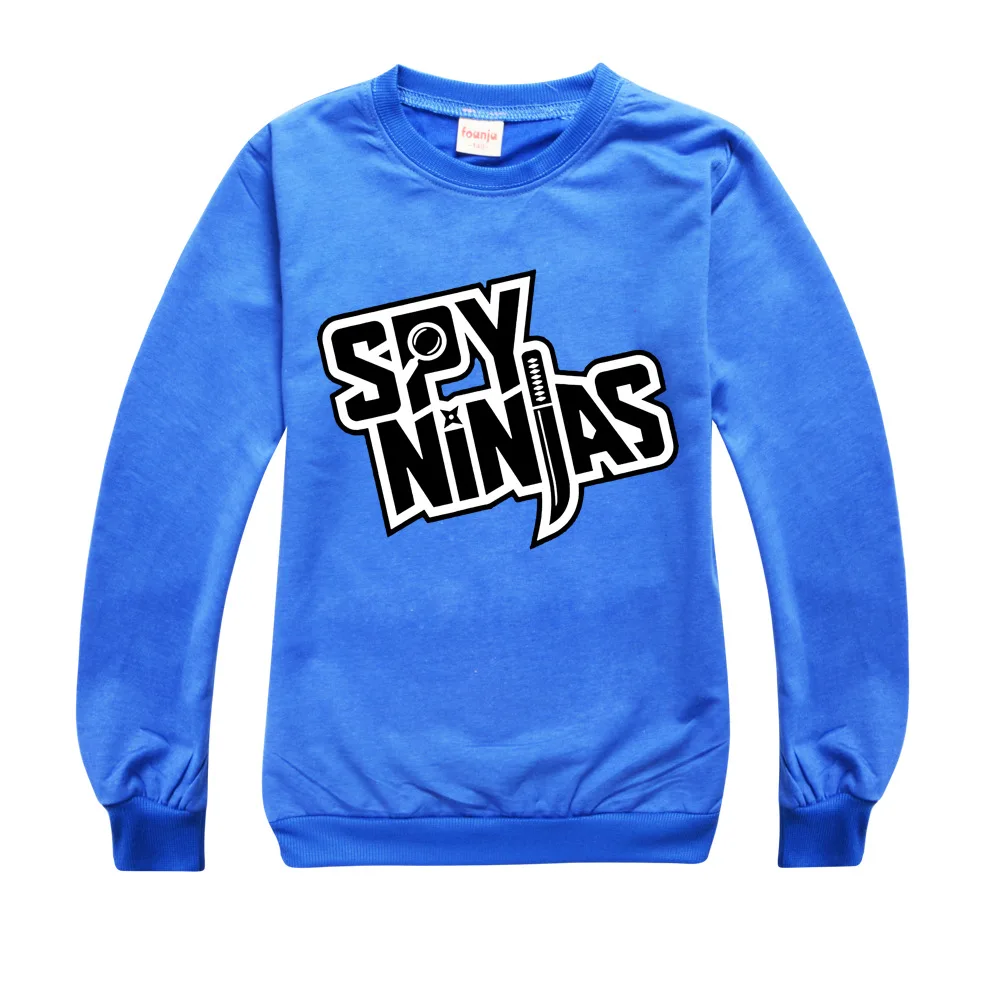 Spy Ninjas Girls Tops Pink Shirt Costumes For Kids Christmas Shirt Girls Fall Clothes For Kids Big Boys O Neck T Shirt