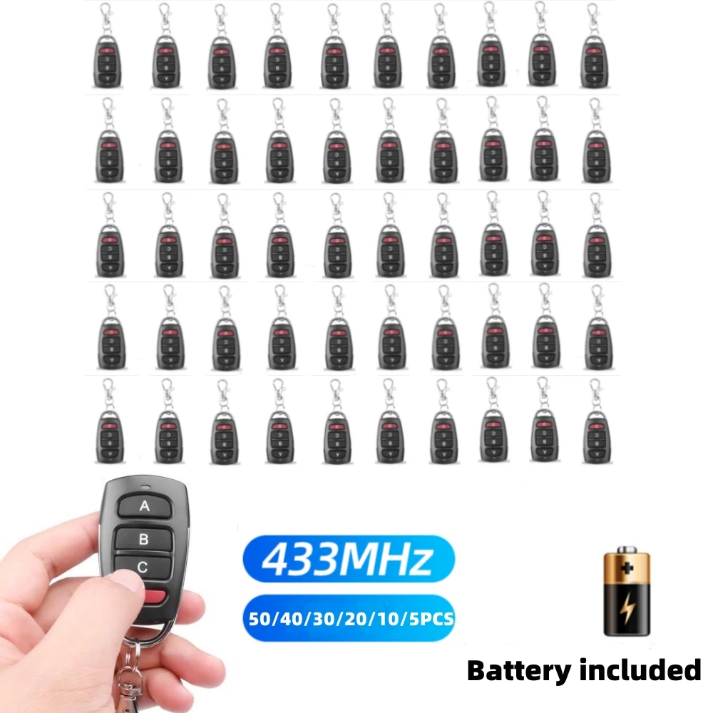 433 Mhz Rf Copy Remote Control Key 433.92Mhz 4Ch Trasmettitore Duplicato Clonazione Codice Portachiavi Per Auto Apriporta Elettrico Per Garage