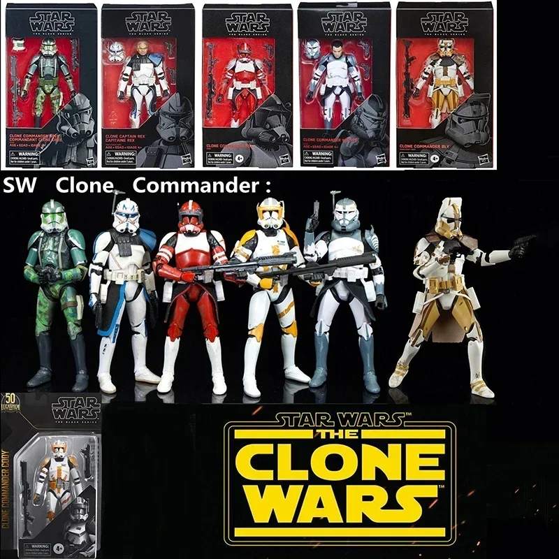 Star Wars Action Figures 501St Legion Rex Team Tup Dogma Clone Trooper Black Series Action Figure Bambole Modello Da Collezione Bambini G
