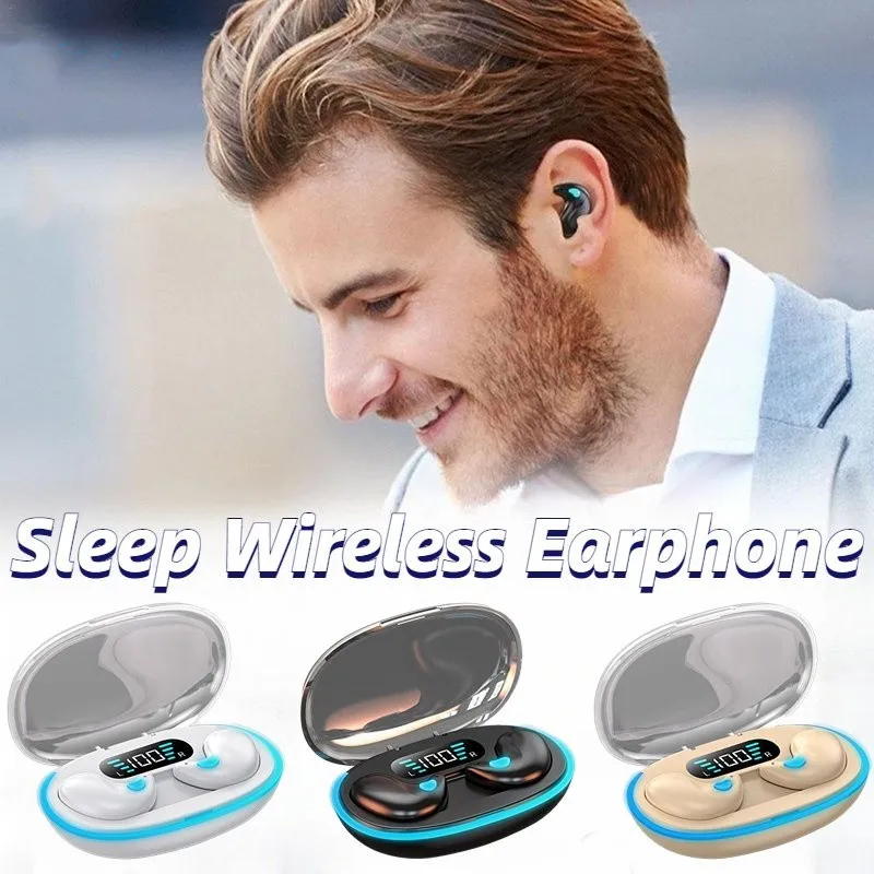 X55 Sleeping Earbuds Mini Cuffie Wireless Per Il Lavoro Tws Auricolare Bluetooth Cuffie Stereo Nascoste Con Microfono Hd Call Waterproof